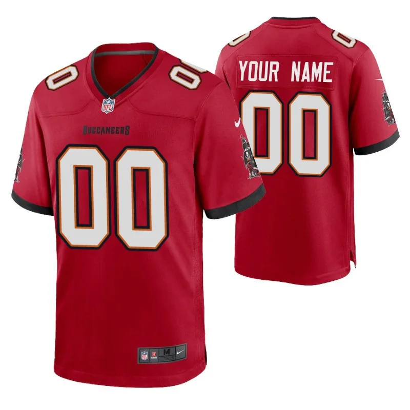 Youth's Custom Tampa Bay Buccaneers Red Game Jersey -