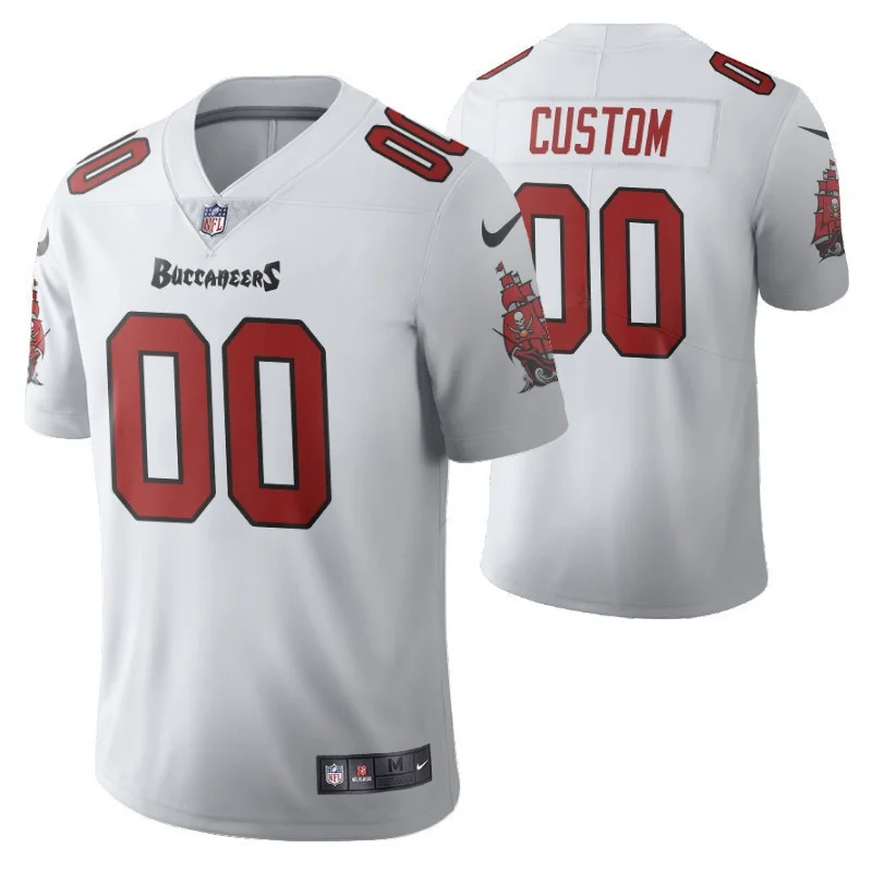 Youth's Tampa Bay Buccaneers #00 Custom Vapor Limited White Jersey -