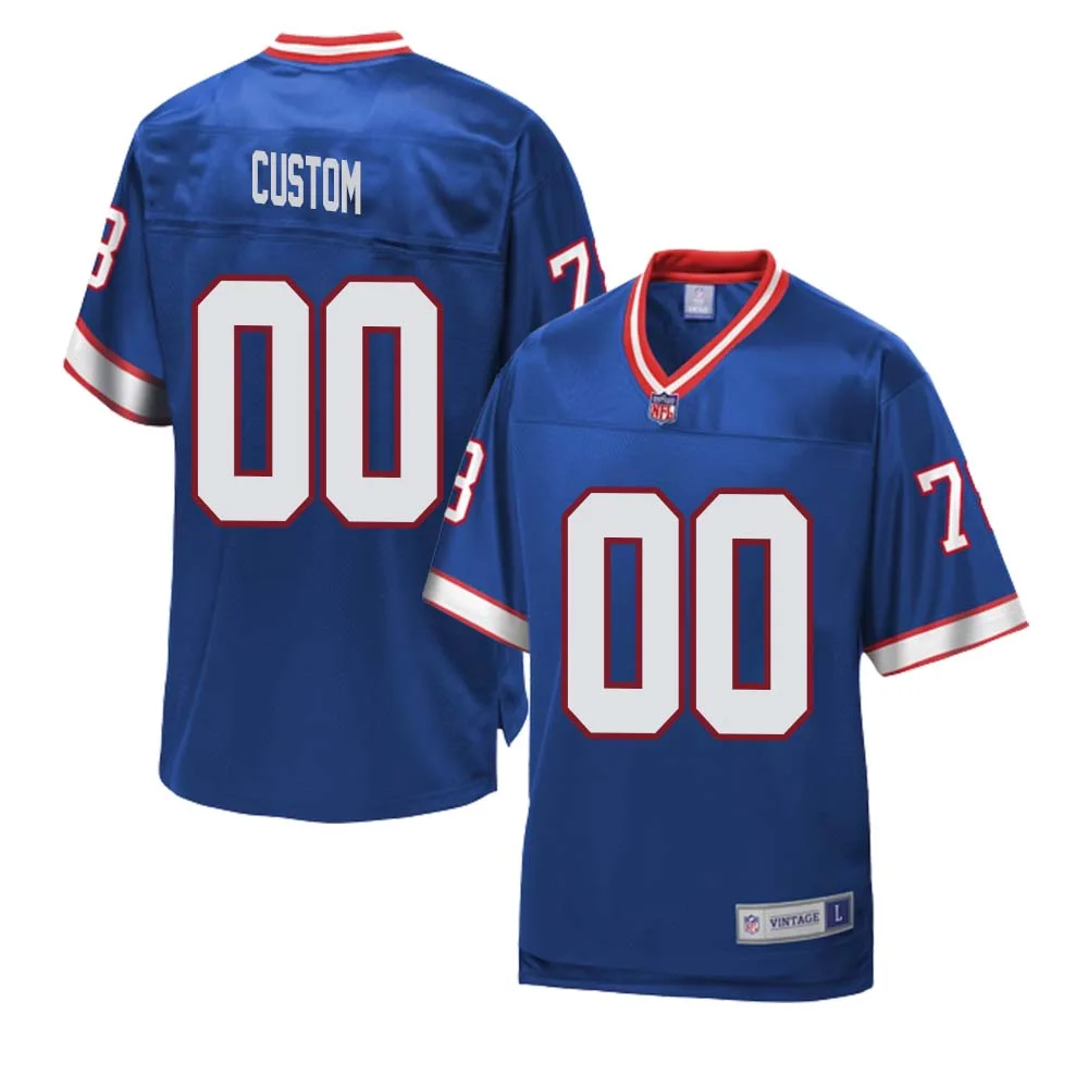 Men Custom NFL Pro Line Royal Buffalo Bills Retired Player  Jersey