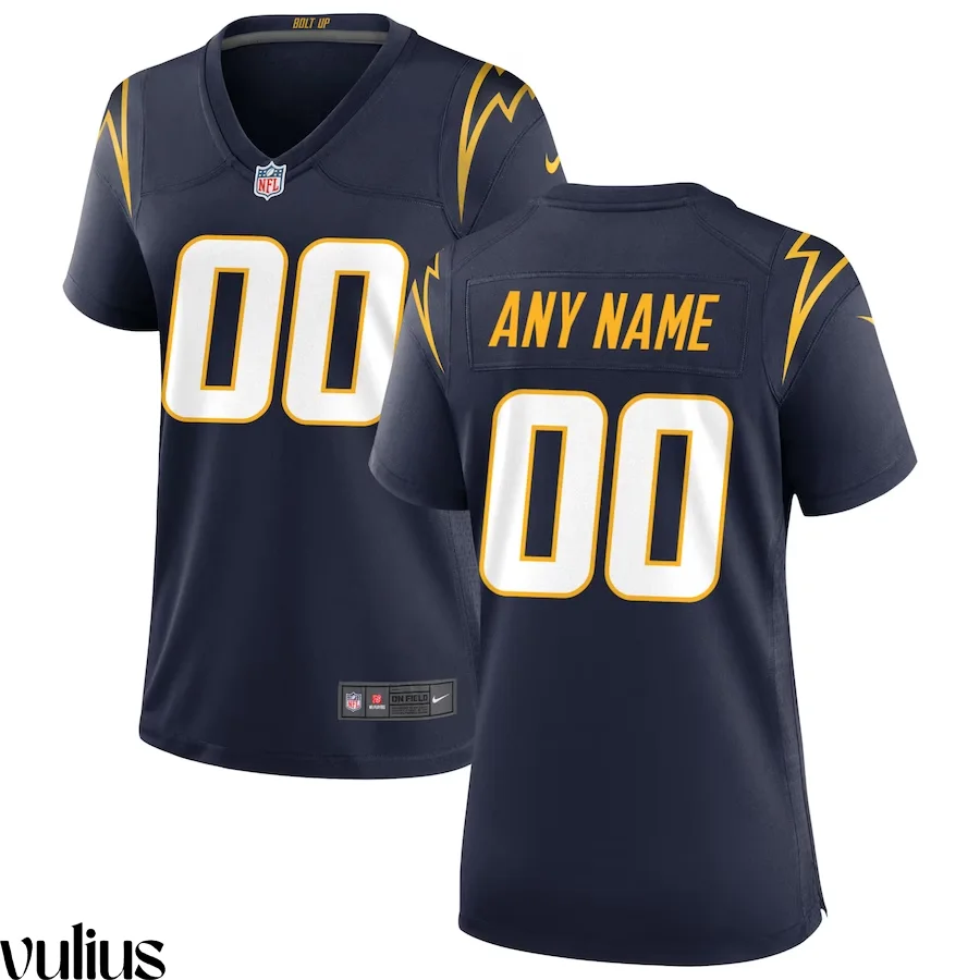 Custom Chargers Jersey, Navy Woman's, Alternate Custom Game Jersey -