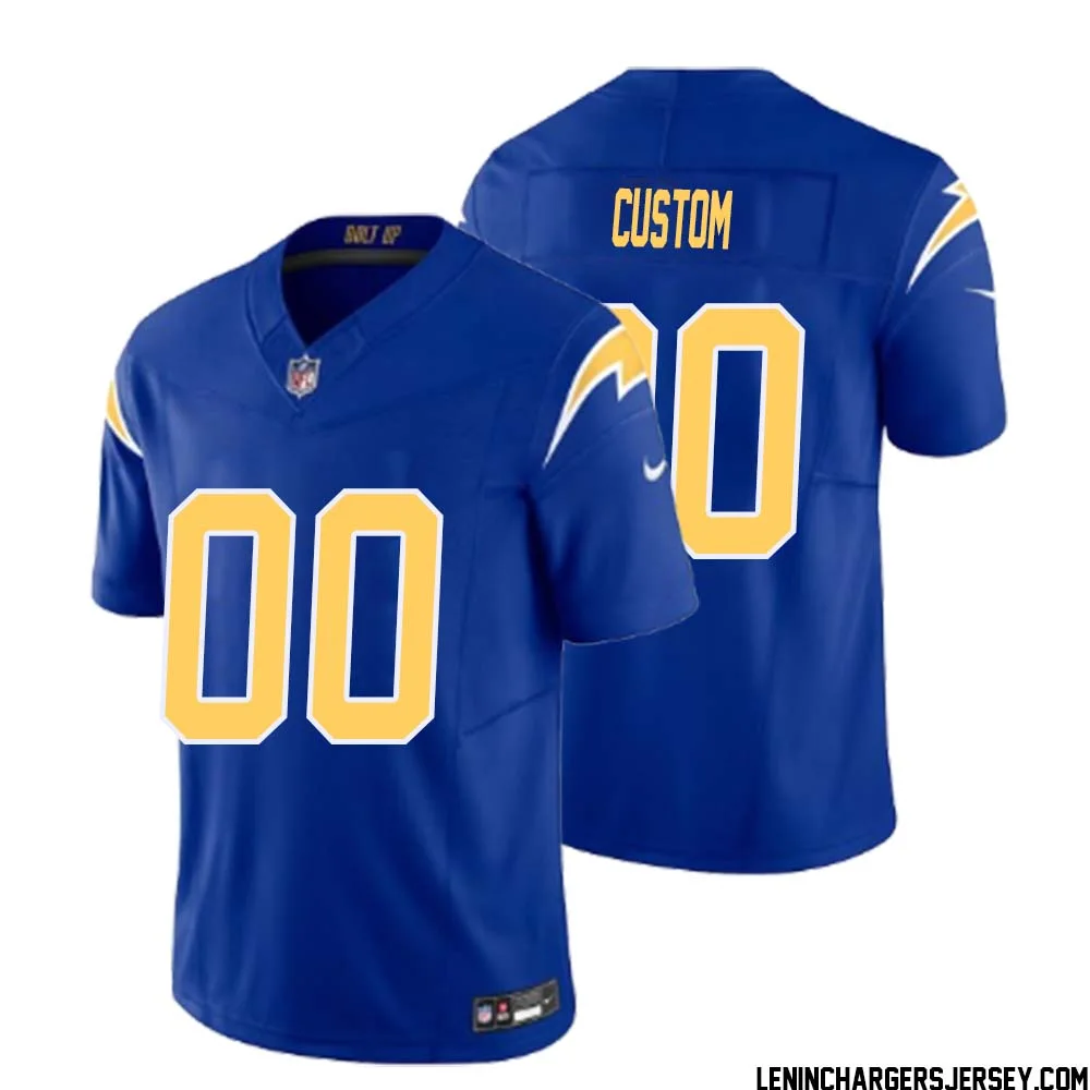 Men Custom Royal Los Angeles Chargers Vapor F.U.S.E. Limited Jersey -