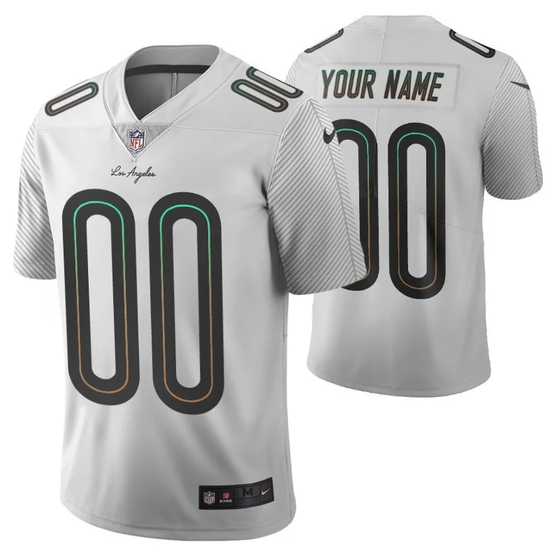 Youth's Los Angeles Chargers Custom White City Edition Vapor Limited Jersey -