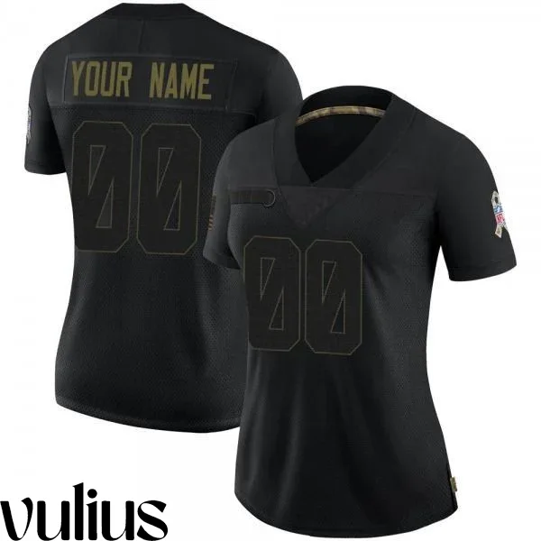 Custom Colts Jersey, Black Woman's Jersey, 2020 Salute To Service Jersey -