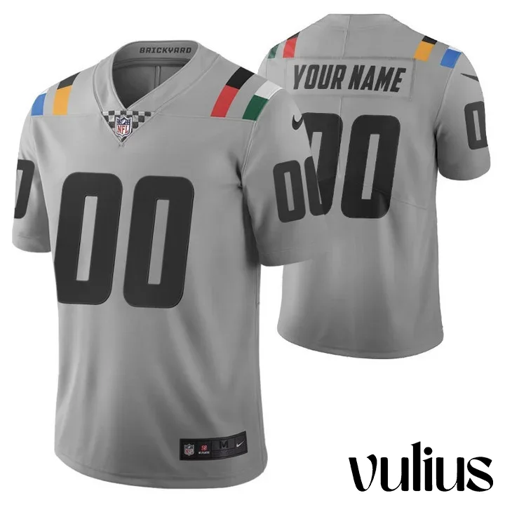 Custom Colts Jersey, Grey Men's Jersey, City Edition Vapor Limited Jersey -