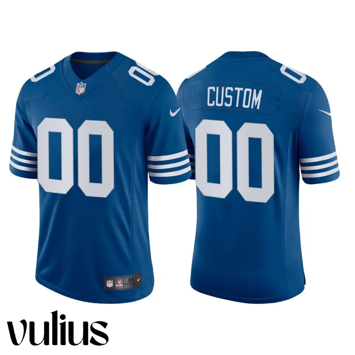 Custom Colts Jersey, Royal Men's Jersey, 2021 Throwback Vapor Limited Jersey -