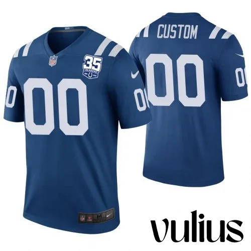 Custom Colts Jersey, Royal Men's Jersey, 35th Anniversary Color Rush Legend Jersey -