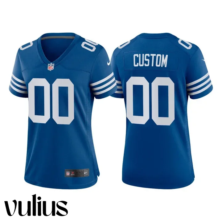 Custom Colts Jersey, Royal Woman's Jersey, 2021 Throwback Vapor Limited Jersey -
