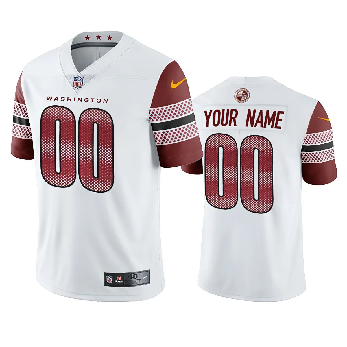 Custom Commanders Jersey for Men Washington Commanders Customized 2022 White Vapor Untouchable Stitched Jersey -