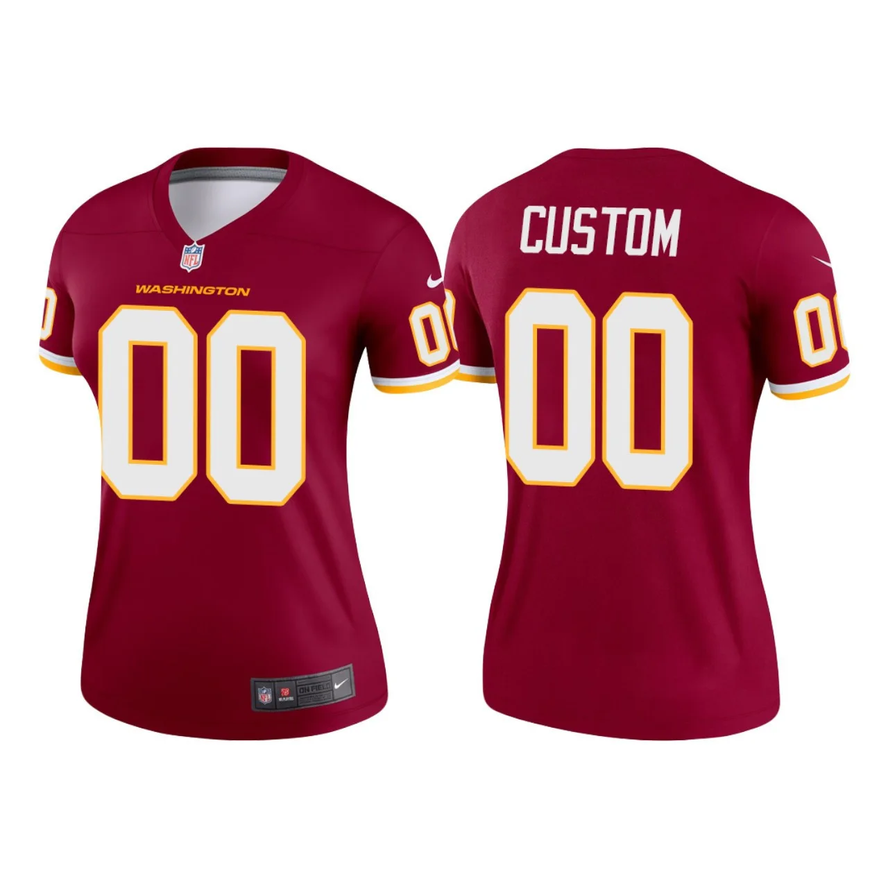 Custom Commanders Jersey for Woman Custom Washington Football Team 2021 Legend Jersey - Burgundy -