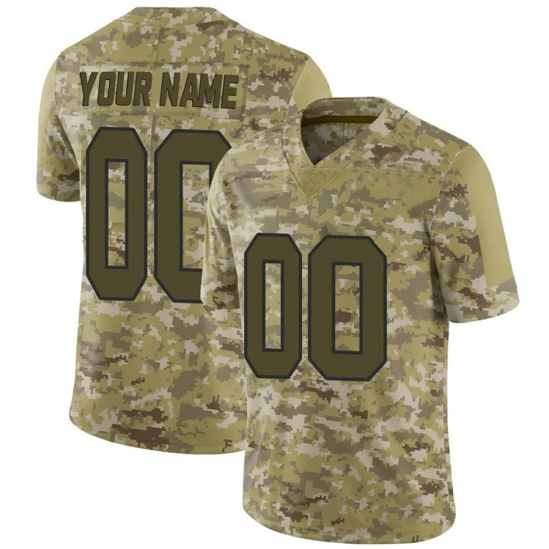 Custom Commanders Jersey for Youth Custom Camo Limited Washington Football Team 2018 Salute to Service Football Jersey -
