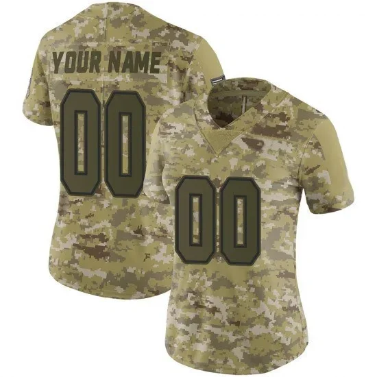 Woman's Custom Dallas Cowboys Limited Custom 2018 Salute to Service Jersey - Camo -