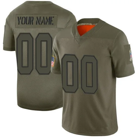 Youth's Custom Dallas Cowboys Limited Custom 2019 Salute to Service Jersey - Camo -