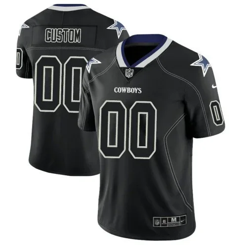 Youth's Dallas Cowboys 2018 Lights Out Color Rush Limited Black Customized Jersey -