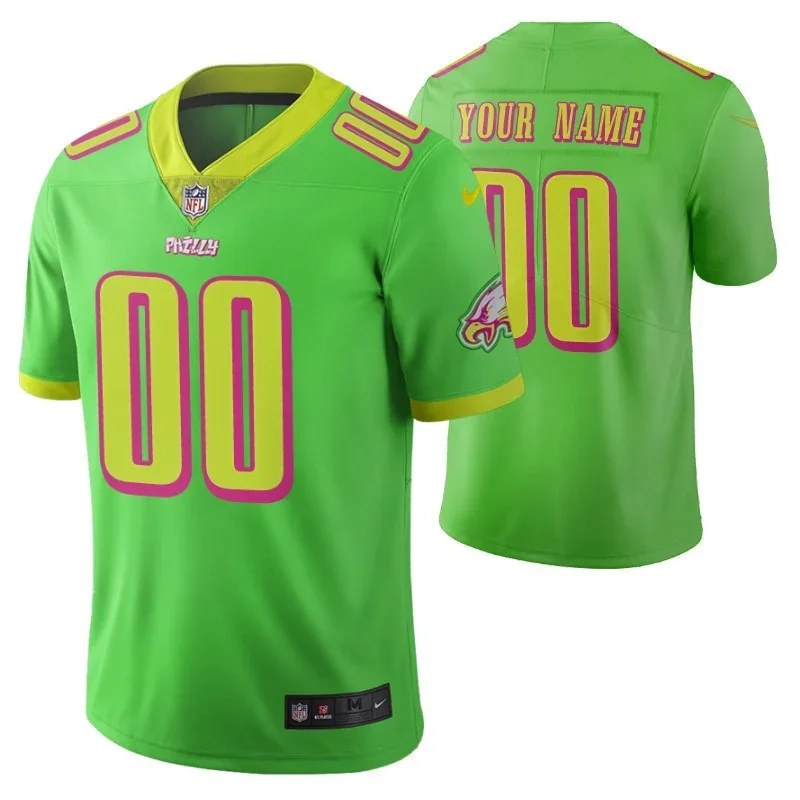Men's Philadelphia Eagles Custom Green City Edition Vapor Limited Jersey -
