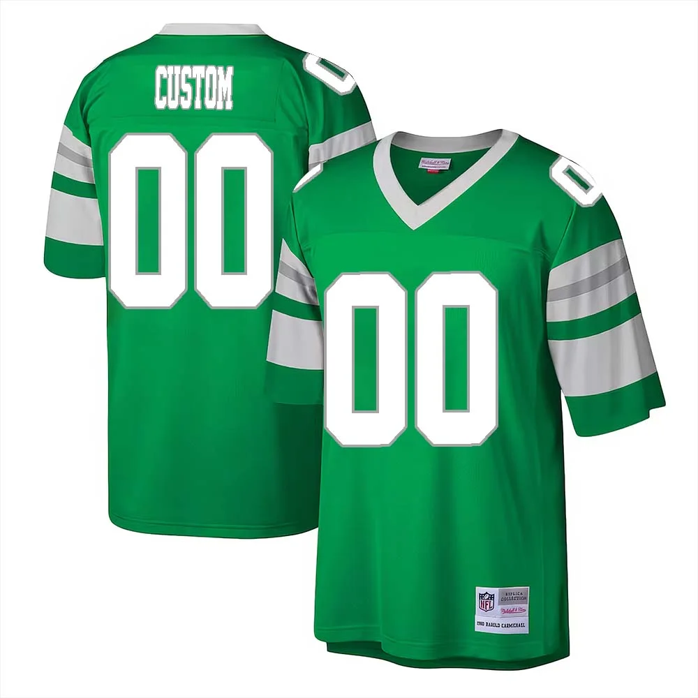 Philadelphia Eagles Custom Men Kelly Green Jersey -