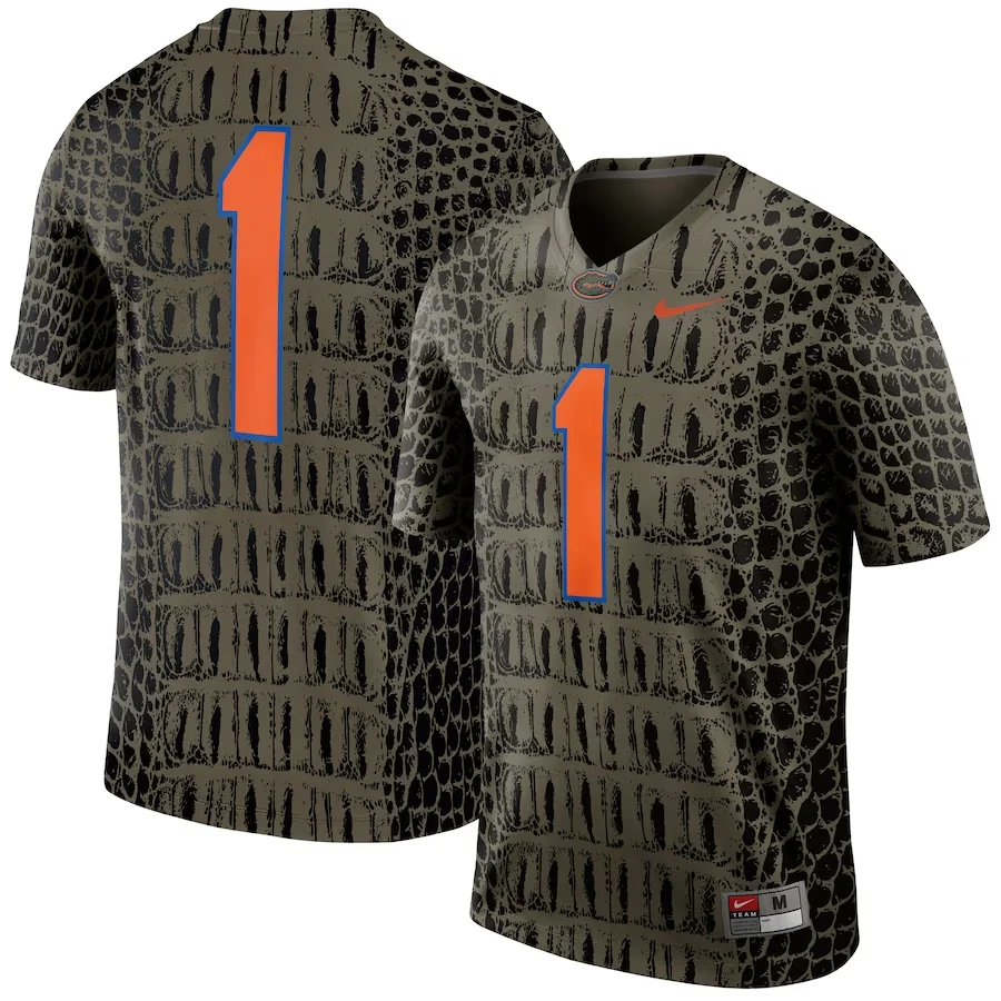 Custom Florida Gators Jersey, Olive Men's, Alternate Legend Game Jersey -