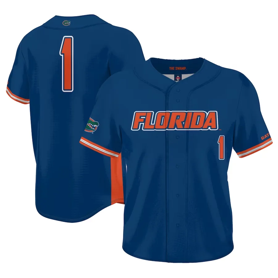 Custom Florida Gators Jersey, Royal Men's, Baseball Jersey -
