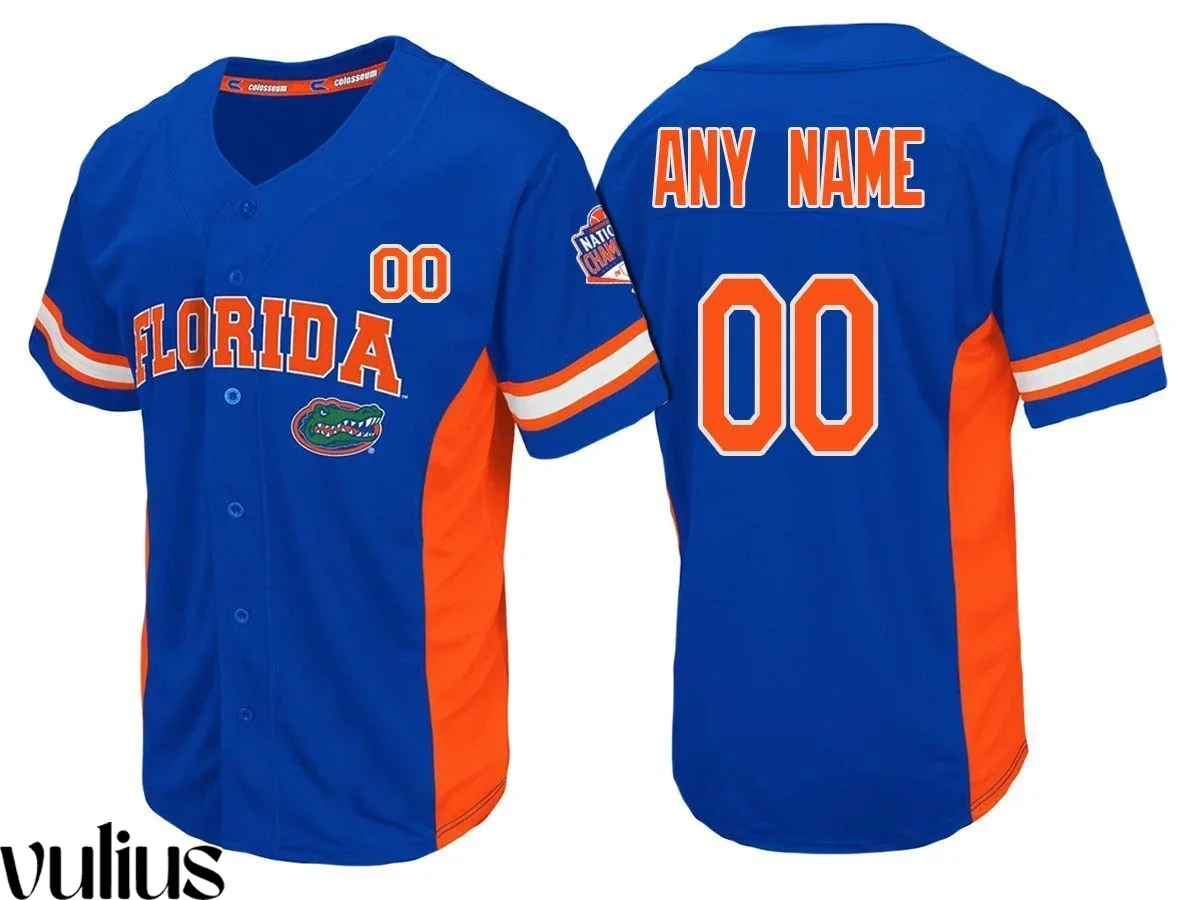 Custom Florida Gators Jersey, Royal Men's, Custom Baseball Jersey -