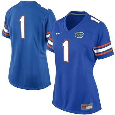Custom Florida Gators Jersey, Royal Woman's,  Football Jersey