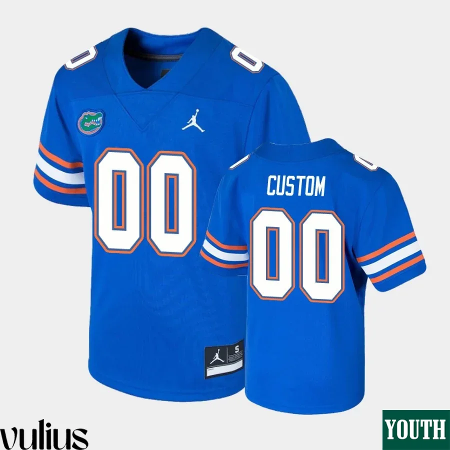 Custom Florida Gators Jersey, Royal Youth's, Game Custom Jersey -