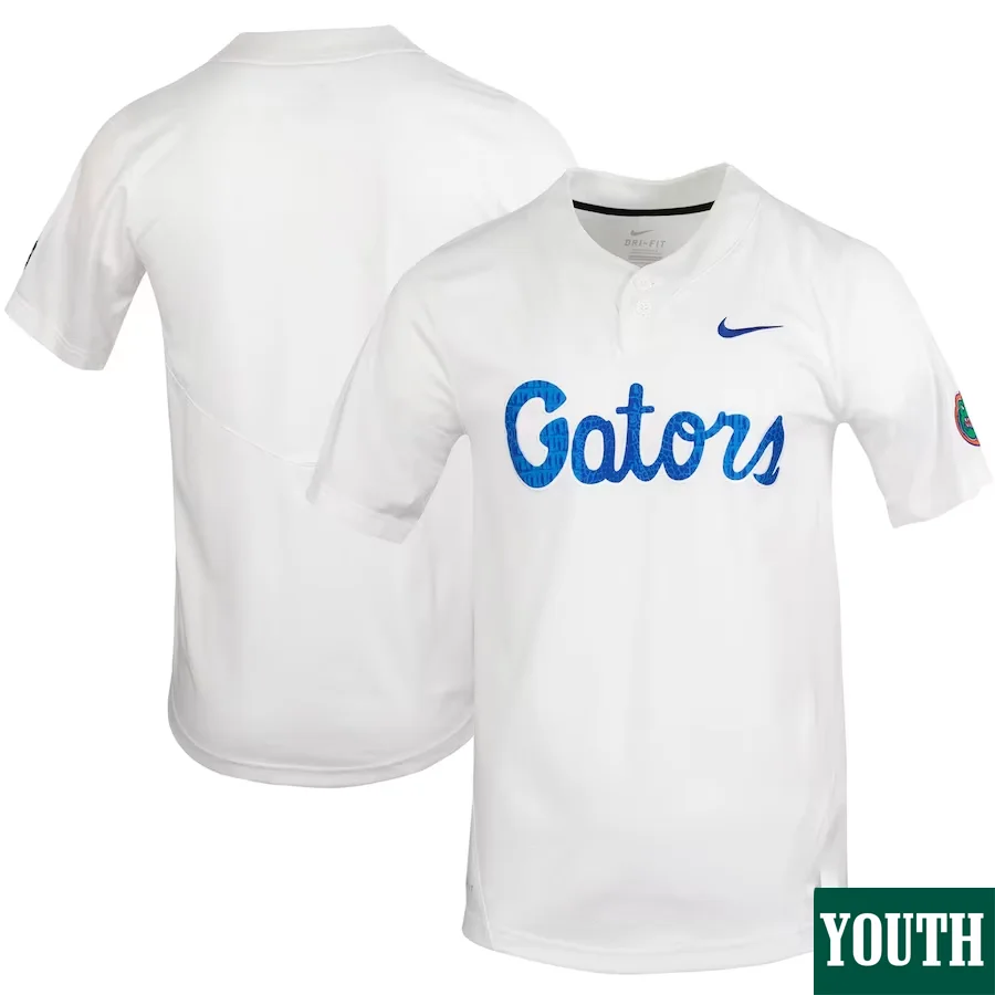 Custom Florida Gators Jersey, White Youth's,  Softball Jersey