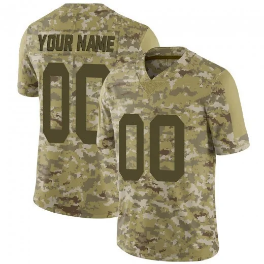 Youth's Custom New York Giants 2018 Salute to Service Jersey - Limited Camo -