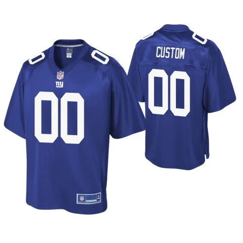 Youth's New York Giants Pro Line Royal Customized Jersey -