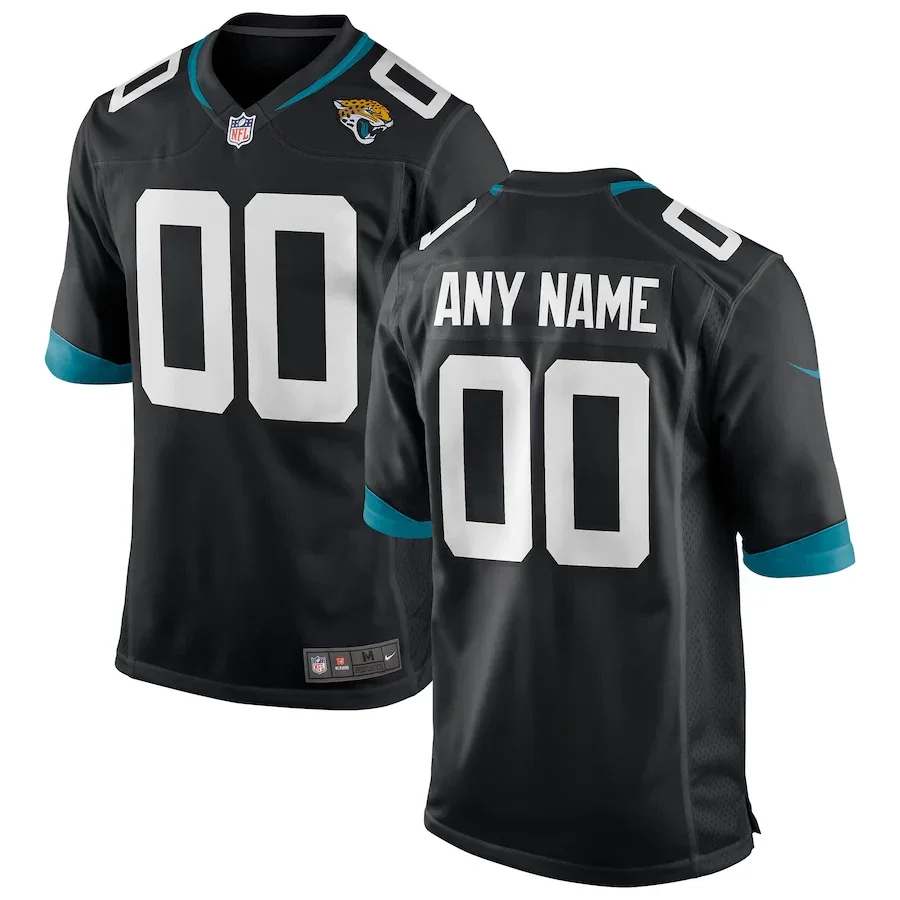 Custom Jaguars Jersey for Men Black Jacksonville Jaguars Custom Alternate Game Jersey -
