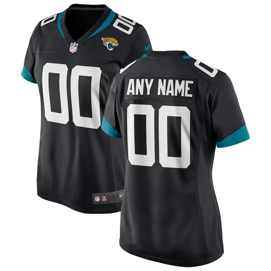 Custom Jaguars Jersey for Woman Black Jacksonville Jaguars Alternate Custom Jersey -