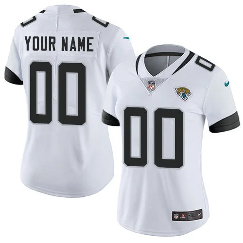Custom Jaguars Jersey for Woman Jacksonville Jaguars White Stitched Custom Vapor Untouchable Limited Jersey -