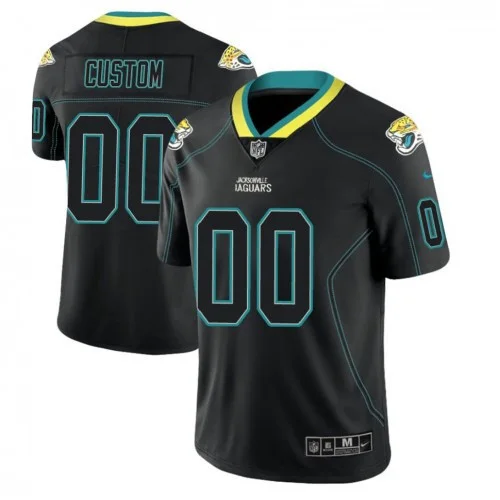 Custom Jaguars Jersey for Youth Jacksonville Jaguars 2018 Lights Out Color Rush Limited Black Customized Jersey -
