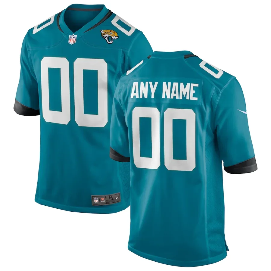 Custom Jaguars Jersey for Youth Teal Jacksonville Jaguars Home Custom Game Jersey -