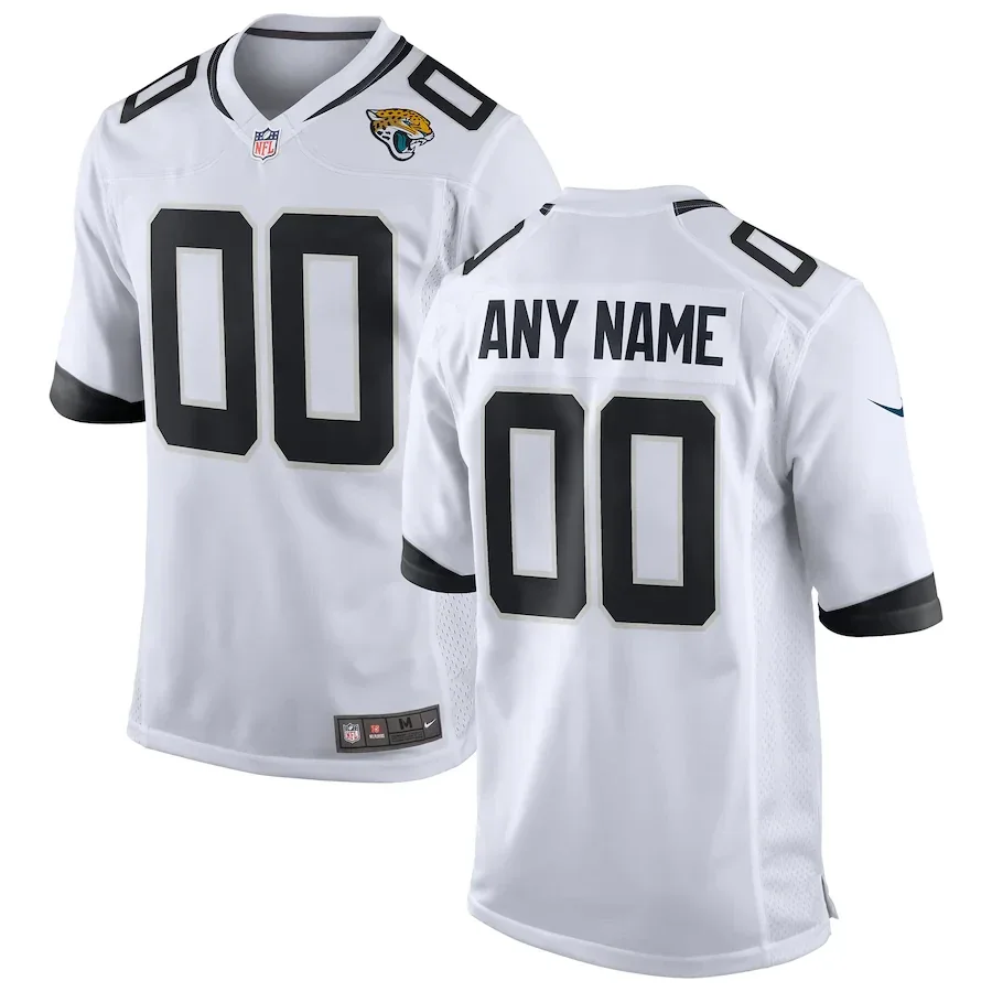 Custom Jaguars Jersey for Youth White Jacksonville Jaguars Custom Road Game Jersey -
