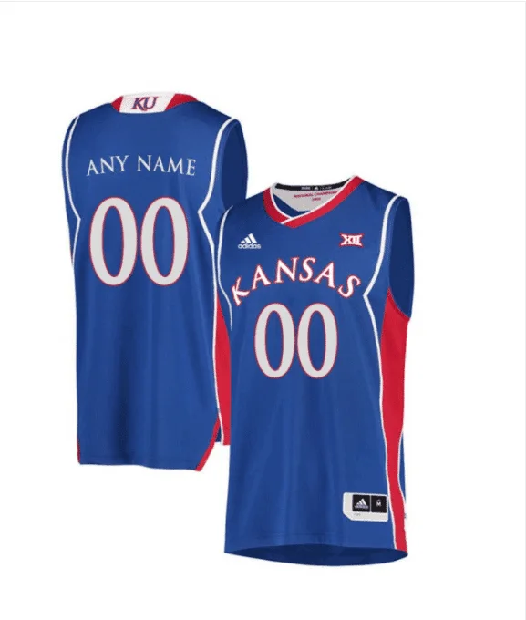 Youth's Kansas Jayhawks Customized Blue Retro Jersey -