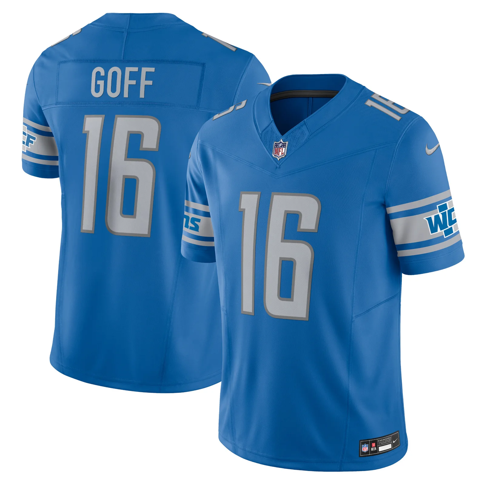 Men's Jared Goff Detroit Lions Vapor F.U.S.E. Limited Jersey - Blue -