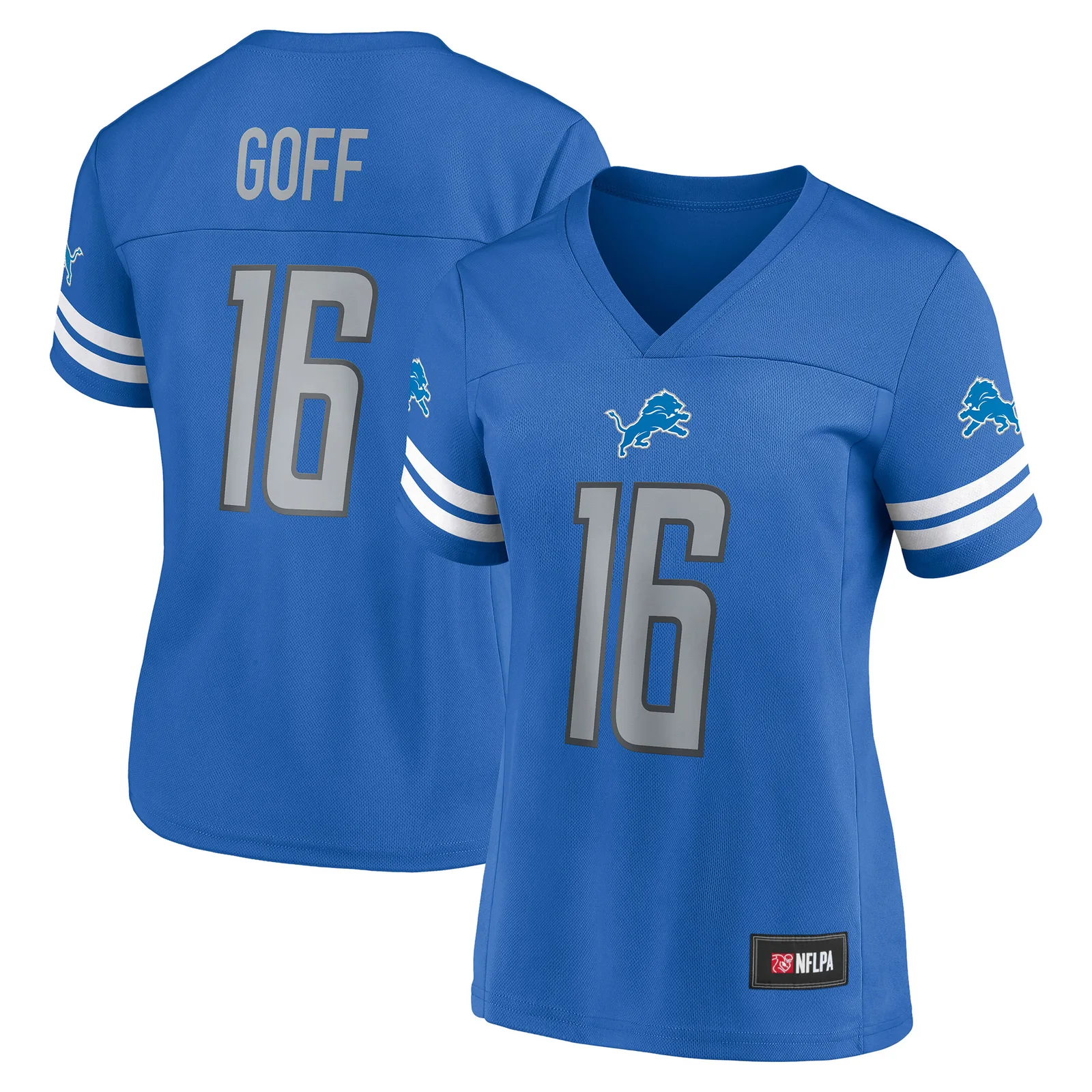 Woman's Jared Goff Blue Detroit Lions Game Time Player Jersey -