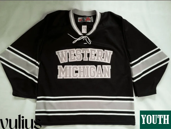 Custom Michigan Jerseys, Black Youth's, Custom Hockey Jersey -