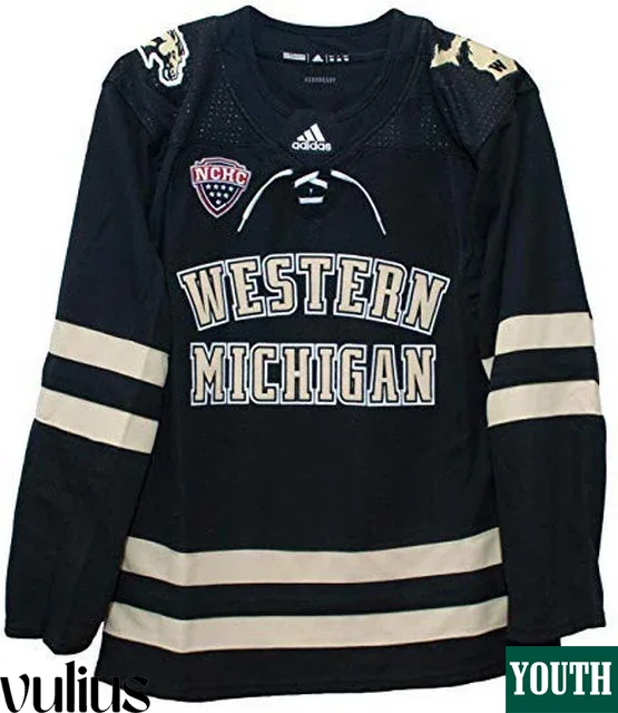 Custom Michigan Jerseys, Black Youth's, Custom University Road Jersey -