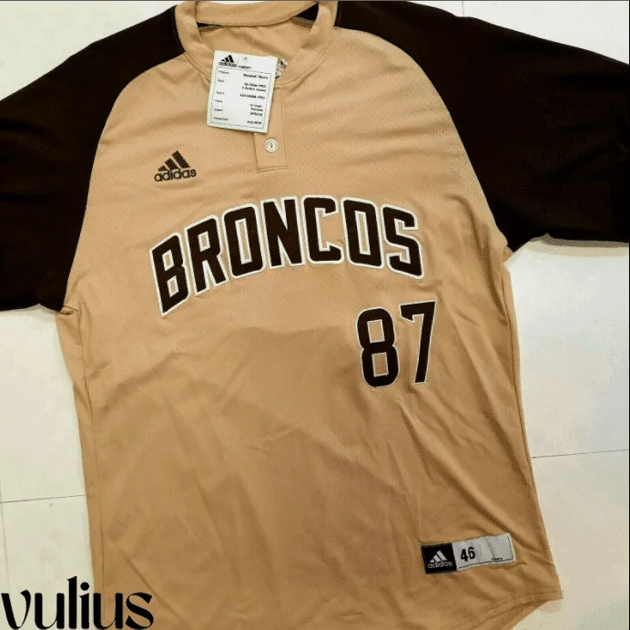 Custom Michigan Jerseys, Brown Men's, Custom Game Baseball Jersey -