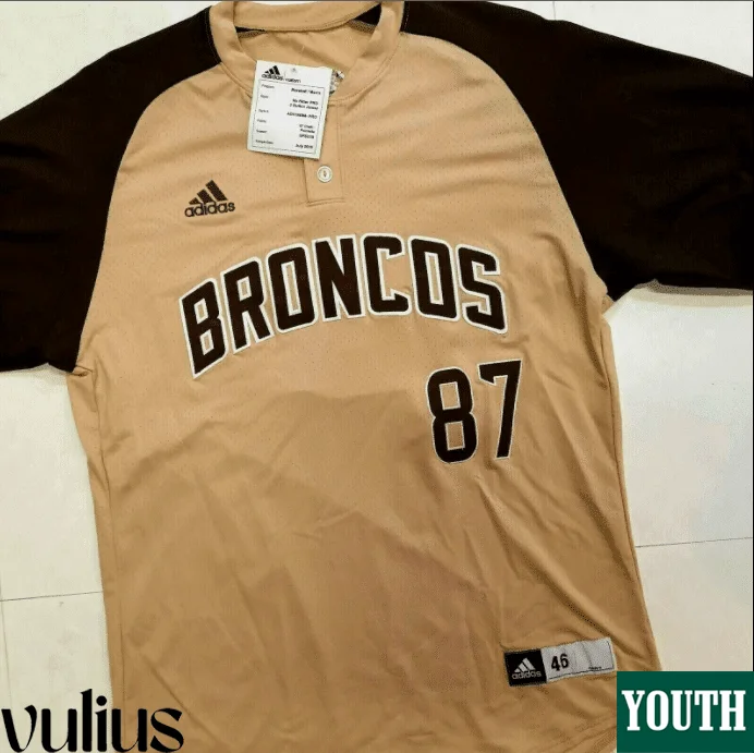 Custom Michigan Jerseys, Brown Youth's, Custom Game Baseball Jersey -