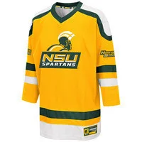 Men's Norfolk State Spartans Custom Jersey Yellow - -