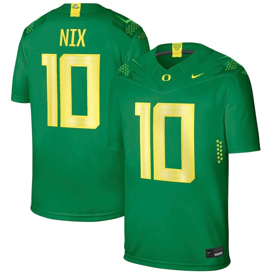 Men's   Bo Nix Oregon Ducks NIL  Football Jersey - Green