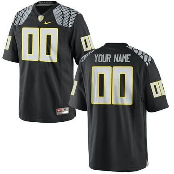 Youth's  OREGON DUCKS BLACK CUSTOMIZED FOOTBALL JERSEY -