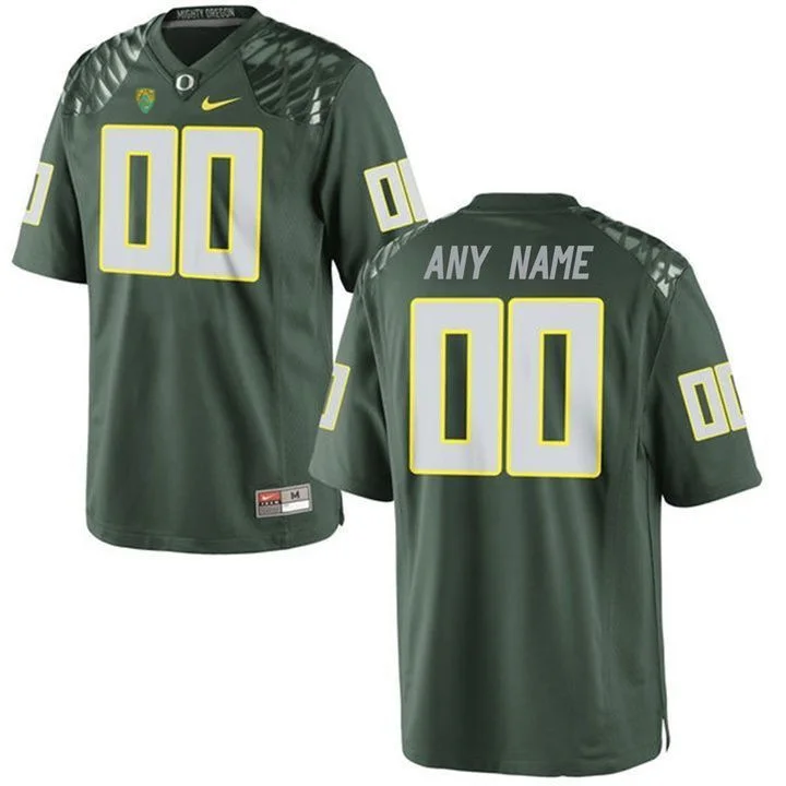 Youth's   Oregon Ducks Green Custom Jersey -