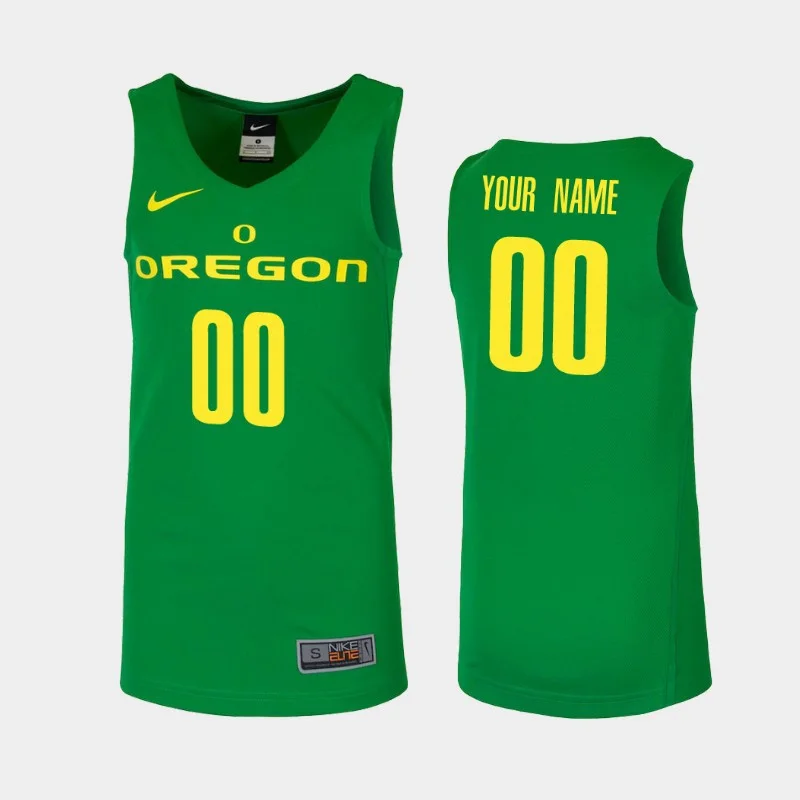 Youth's  Oregon Ducks Green  Custom Jersey