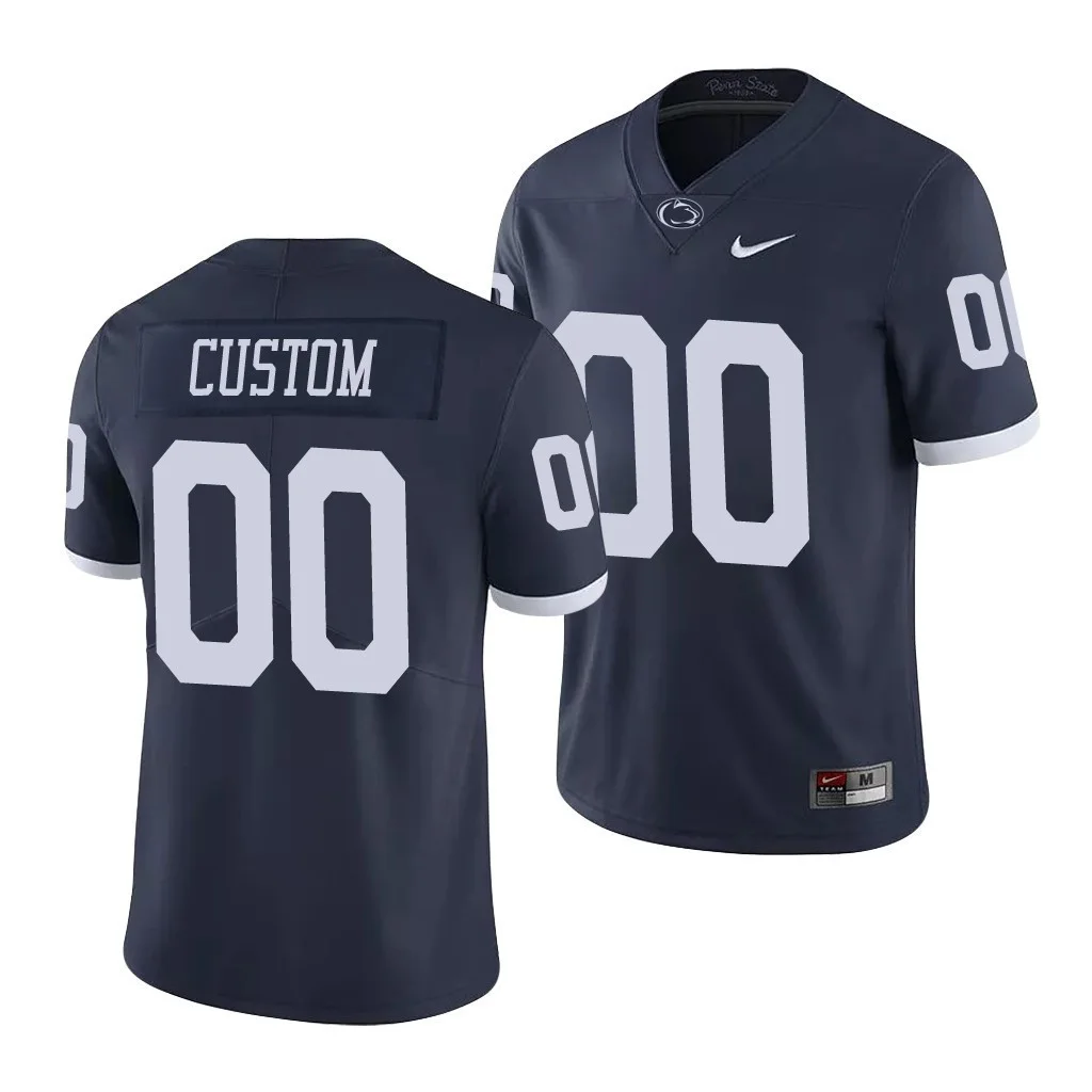 Custom Penn State Jerseys for Men's  Penn State Nittany Lions Custom Navy Limited College Football Jersey - -