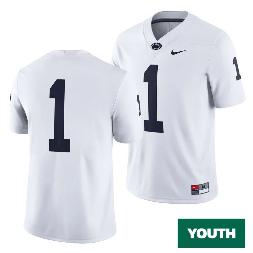Custom Penn State Jerseys for Youth's Penn State Nittany Lions Custom White College Football Game Jersey -