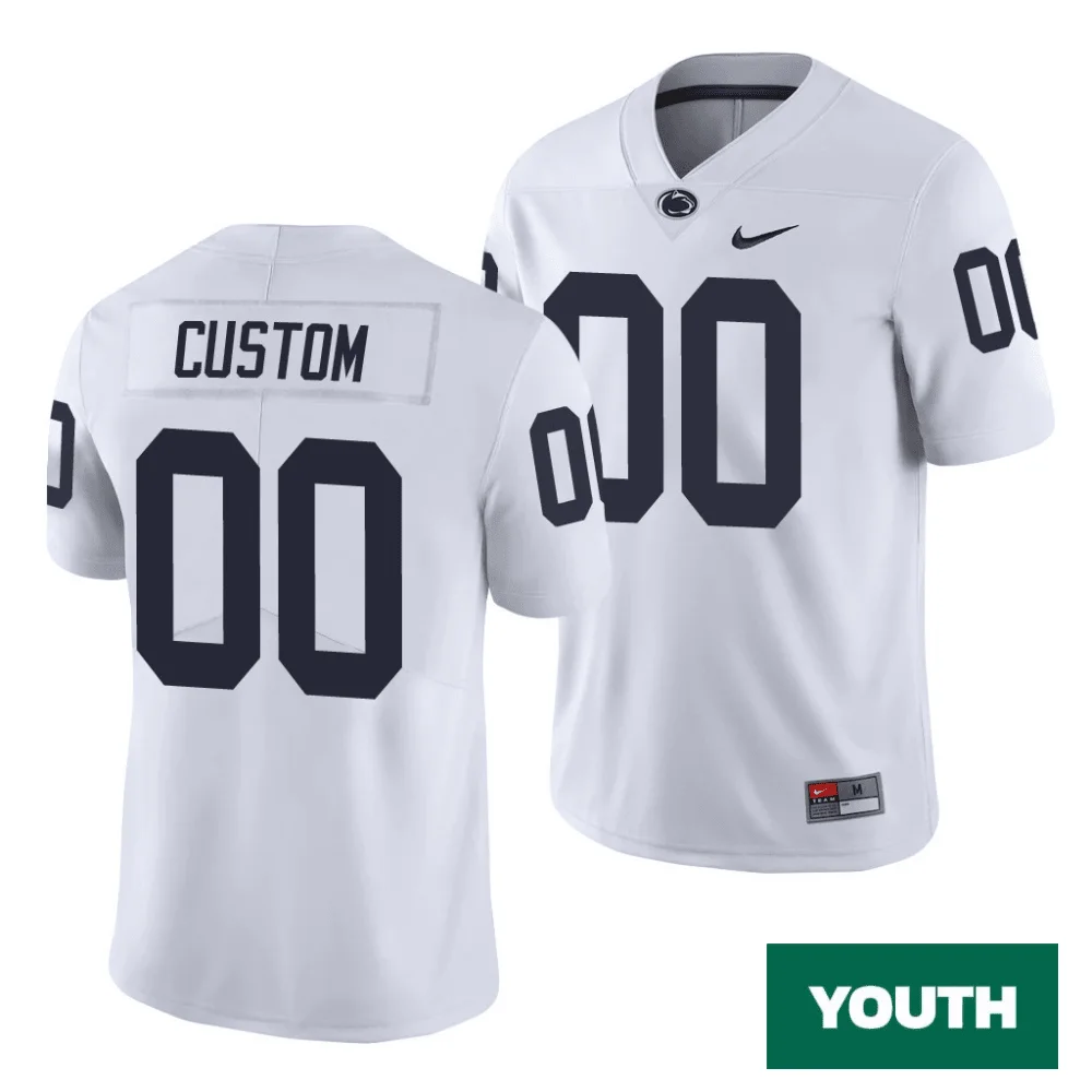 Custom Penn State Jerseys for Youth's Penn State Nittany Lions Custom White Limited College Football Jersey -
