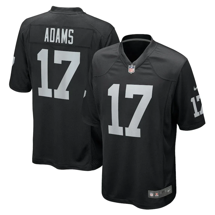 Men's Davante Adams Las Vegas Raiders Home Game Jersey - Black -