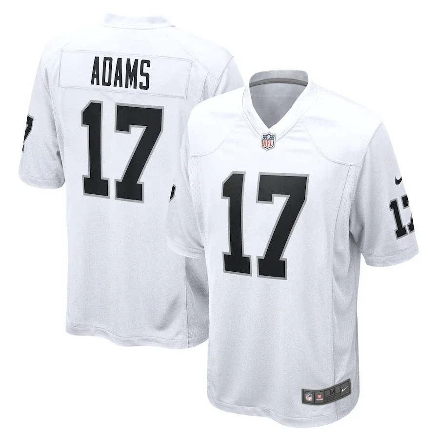 Men's Davante Adams Las Vegas Raiders Road Game Jersey - White -